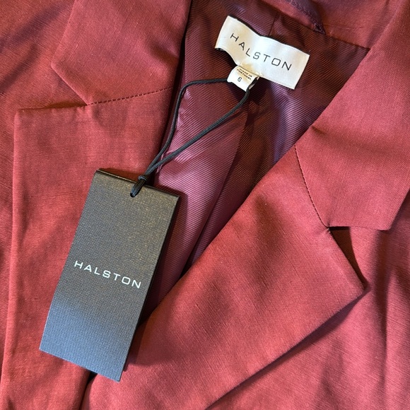 Halston Harper jacket in viscose linen, sz 6, NWT - Picture 8 of 12